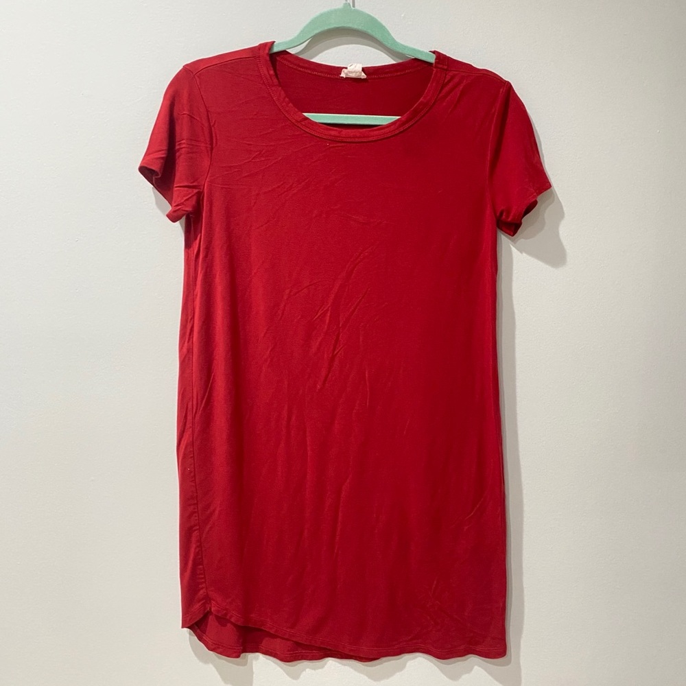 GARAGE Red T-Shirt Dress